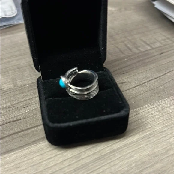❣️5 items $25 Unlisted Silver and Blue Bohemian Ring 🆕 - Picture 4 of 4